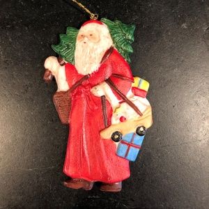 Smithsonian Vintage Santa Christmas Ornament